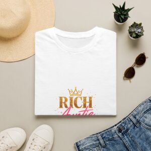 Rich Auntie Glitter Crown Tee - Pink & Gold - CHINA STYLES