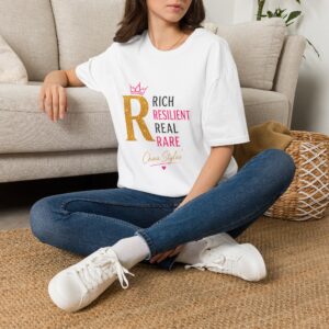 Alternative view of Rich Resilient Real Rare Crown R Name Tee - China Styles