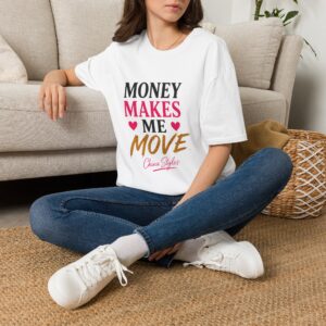 Alternative view of Money Makes Me Move Graphic Unisex Softstyle T-Shirt - CHINA STYLES
